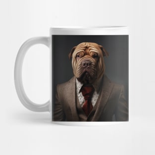 Chinese Shar-Pei Dog in Suit Mug